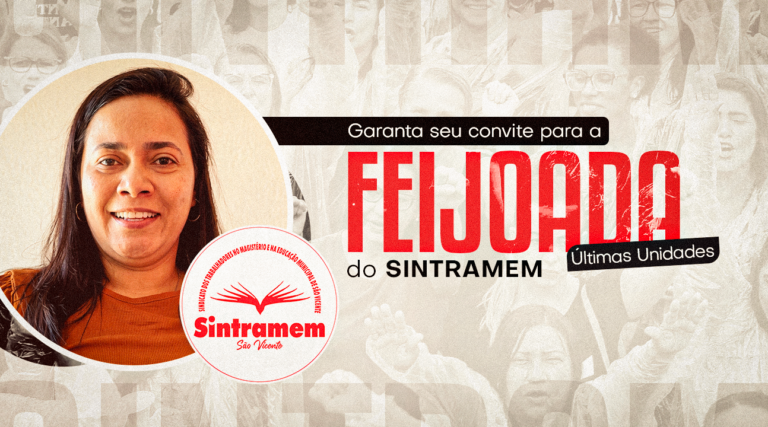 VÍDEO | Feijoada do SINTRAMEM está com últimos ingressos à venda. Corra para garantir o seu!