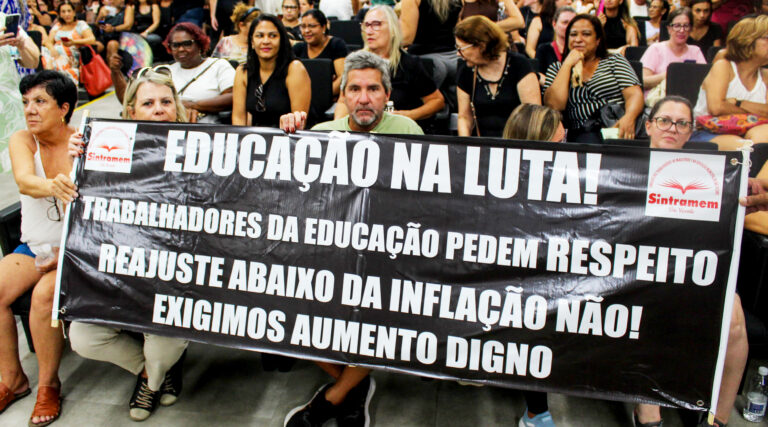 SINTRAMEM produz material para combater mentiras do secretário de gestão Yuri