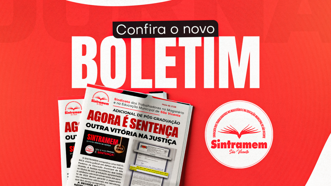 Novo Informativo distribuído na base chega com uma notícia espetacular para o Magistério. Confira na integra!
