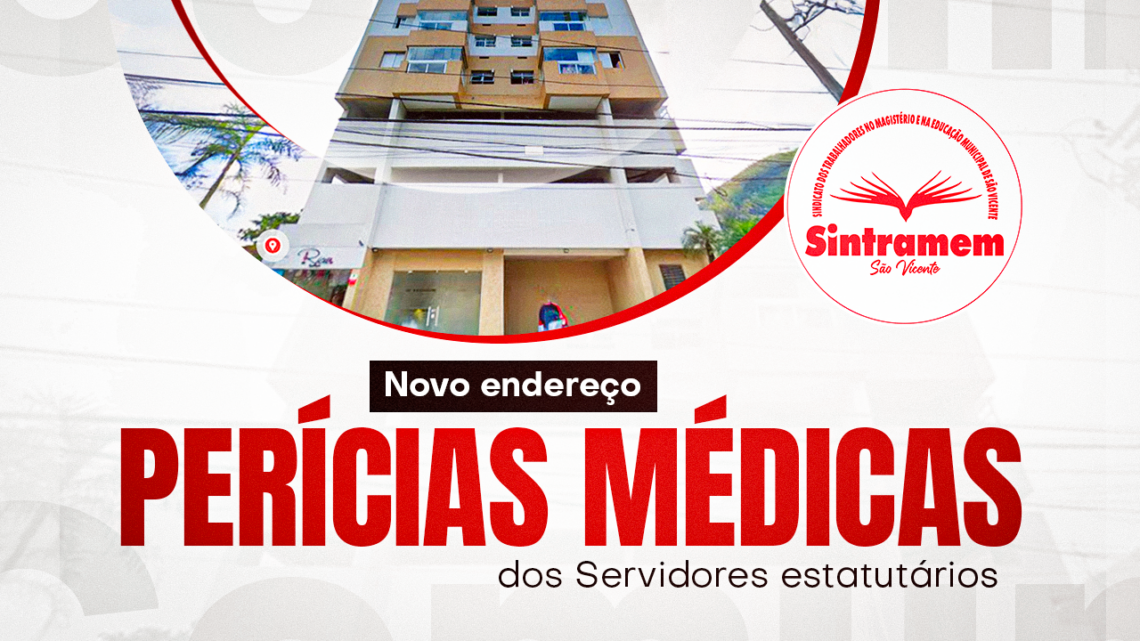 ATENÇÃO, SERVIDOR | Perícias médicas dos Servidores estatutários passarão a ser realizadas em um novo endereço