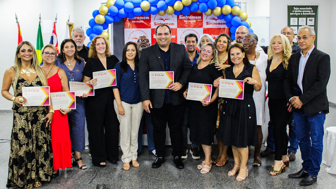 Posse da nova diretoria do SINTRAMEM marca novo momento para a luta pelos profissionais da Educação de São Vicente